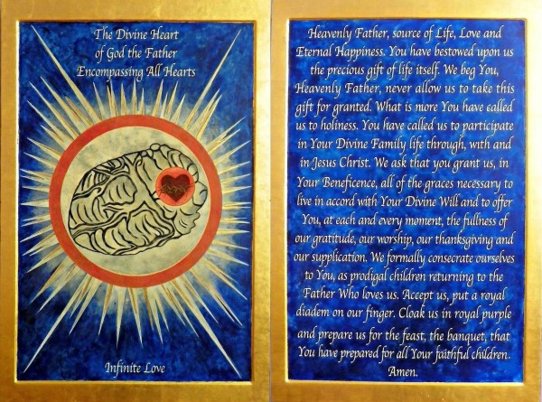 The Divine Heart of God the Father Encompassing All Hearts
