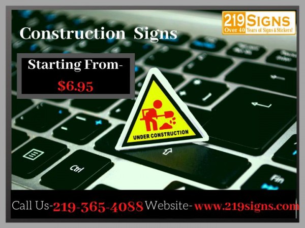 Customizable Construction Signs - Custom Online Signs