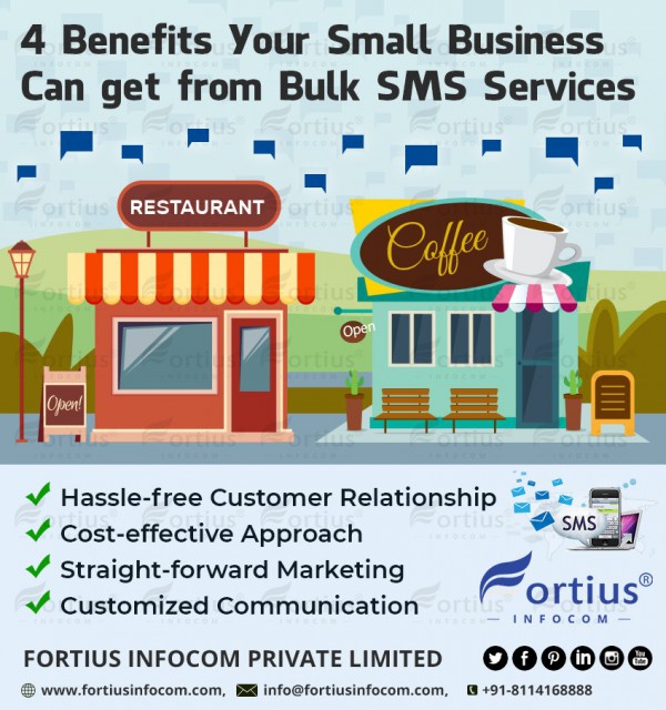 4 Benefits Your Small Business Can get from Bulk SMS Services - Fortius Infocom