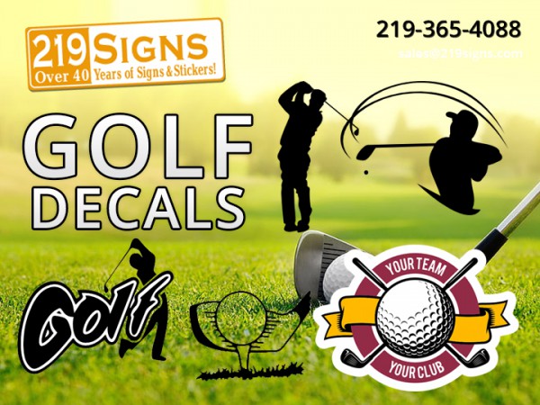 Get custom Golf decals at 219signs