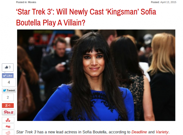 Star Trek 3 News! 