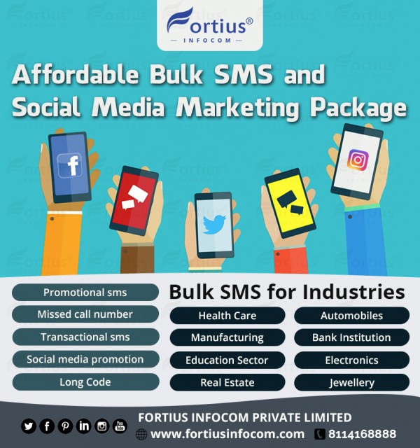 Social Media &amp; Bulk SMS Promotion With Fortius Infocom