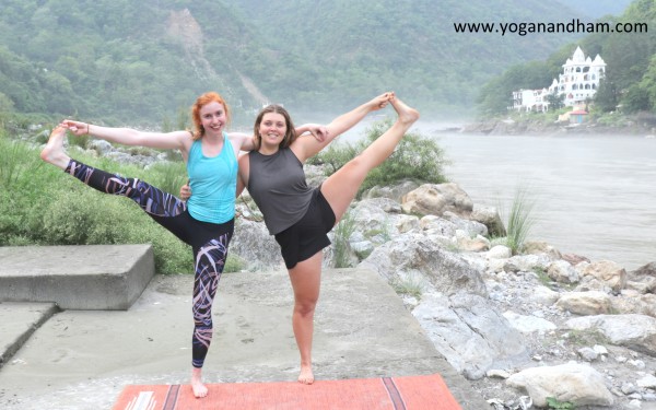 Yoga near the Ganges