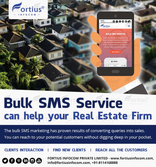 Bulk SMS Service Can Help Your Real Estate Firm