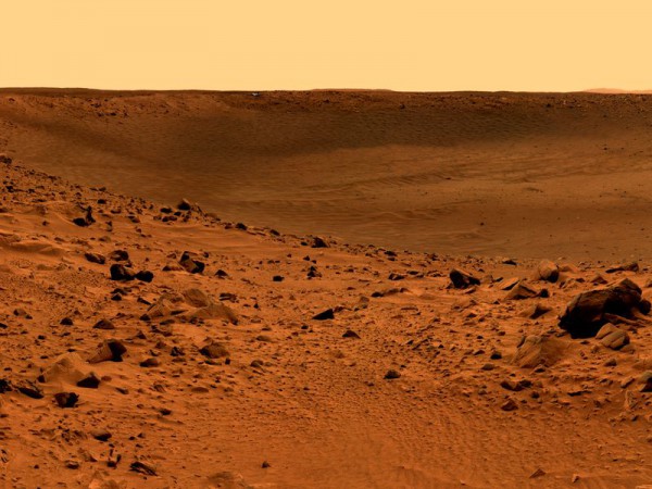 Picture of mars, but it is very similar to the planet the story is based on. 