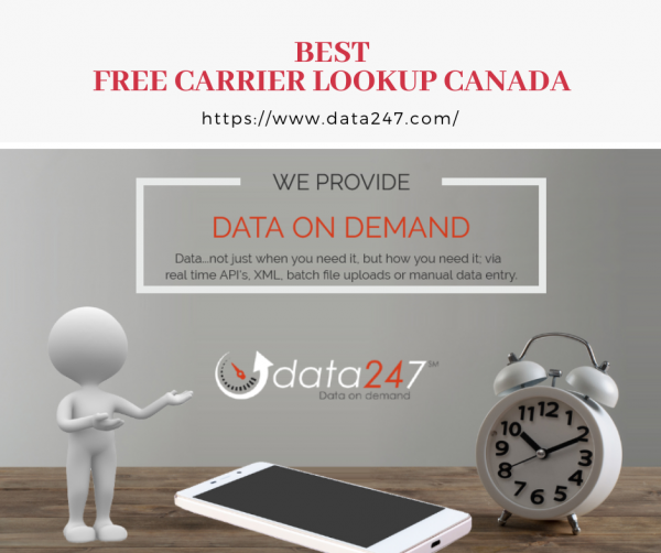 Best Free Carrier Lookup Canada | Data247  