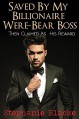 Saved By My Billionaire Were-Bear Boss: Then Claimed As His Reward (BBW Paranormal Bear Shifter Romance) - Stephanie Blacke