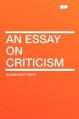 An Essay on Criticism - Alexander Pope