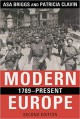 Modern Europe, 1789-Present - Patricia Clavin, Asa Briggs