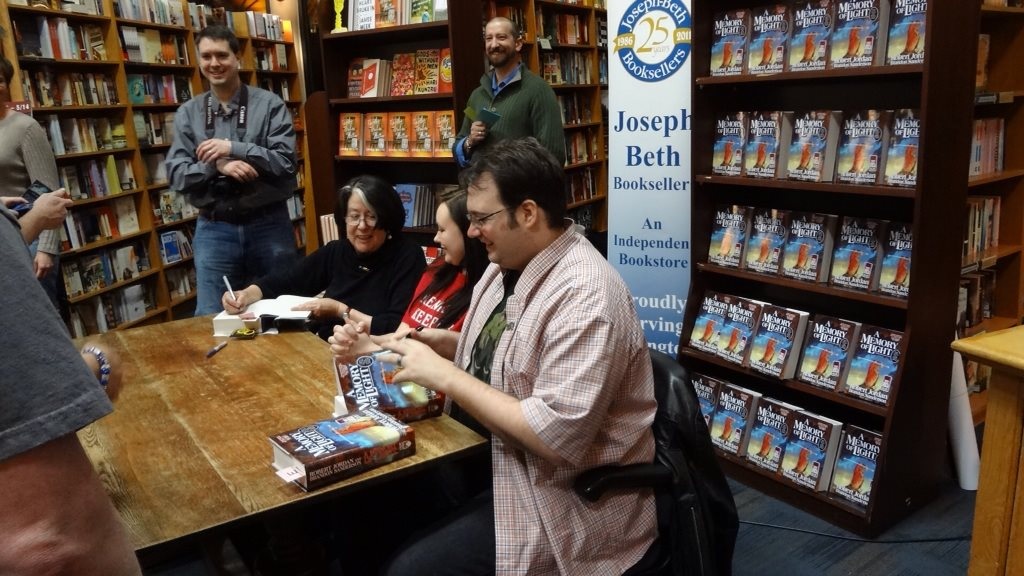 Brandon Sanderson book signing, A Memory of Light release earlier this