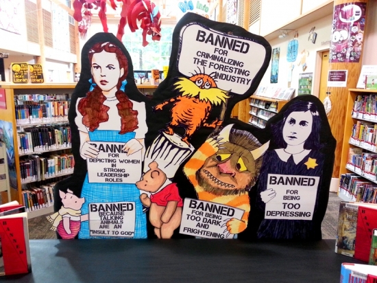 Awesome Banned Books Display