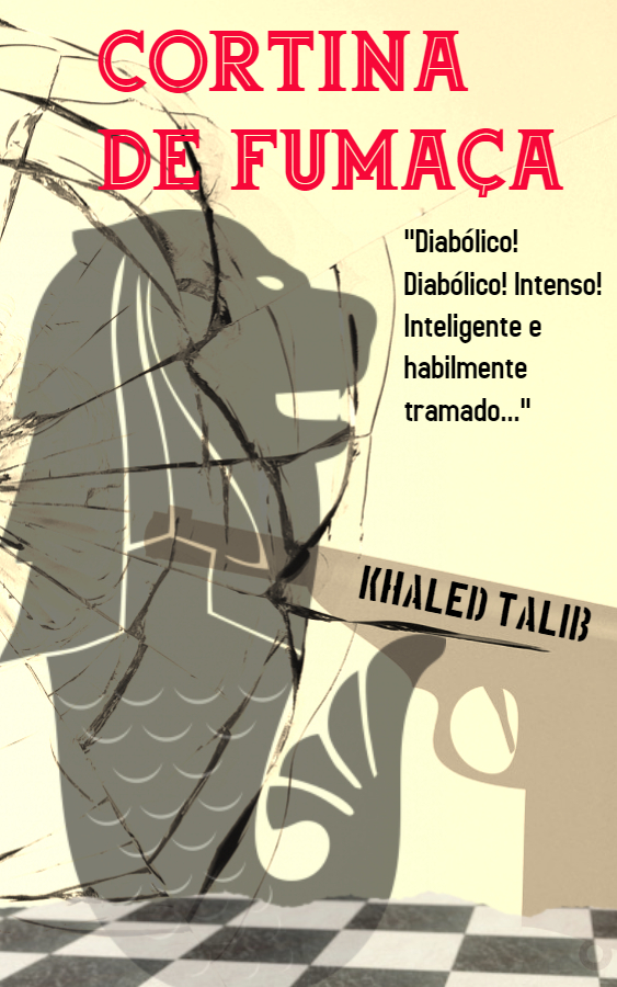 Book cover for the Portuguese version of thriller Smokescreen