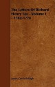 The Letters of Richard Henry Lee - Volume I - 1762-1778 - James Curtis Ballagh