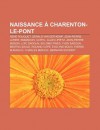 Naissance Charenton-Le-Pont - Livres Groupe