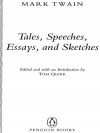 Tales, Speeches, Essays, and Sketches - Mark Twain