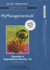 New Mymanagementlab with Pearson Etext -- Access Card -- For Essentials of Organizational Behavior - Stephen P. Robbins, Timothy A. Judge