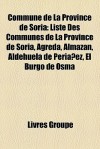 Commune De La Province De Soria - Livres Groupe