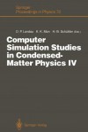Computer Simulation Studies In Condensed Matter Physics V: Proceedings Of The Fifth Workshop, Athens, Ga, Usa, February 17 21, 1992 - David P. Landau, K.K. Mon, Heinz-Bernd Schüttler