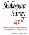 Shakespeare Survey 41: Shakespearean Stages and Staging - Stanley Wells