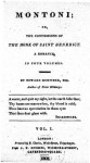 Montoni; or, The Confessions of The Monk of Saint Benedict - Edward Mortimer