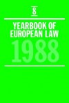 Yearbook European Law - A. Barav, D. A. Wyatt