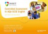 Controlled Assessment in Aqa Gcse English - John Nield