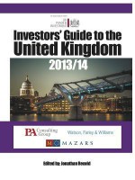 The Investors' Guide to the United Kingdom 2013/14 - Nicole Bailey Williams, Jonathan Reuvid