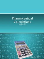 Pharmaceutical Calculations - Sean Parsons