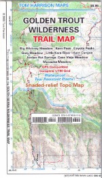 Golden Trout Wilderness Trail Map: Shaded Relief Topo Map - Tom Harrison Maps