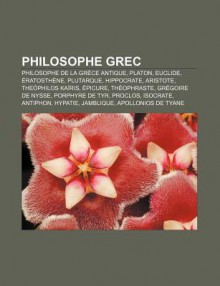 Philosophe Grec - Livres Groupe